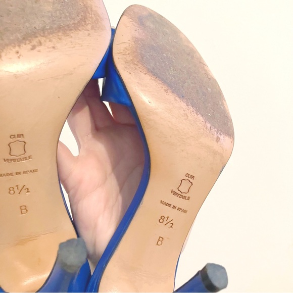 Charles David • Open toe high heel mule in Electric Blue - Picture 10 of 10